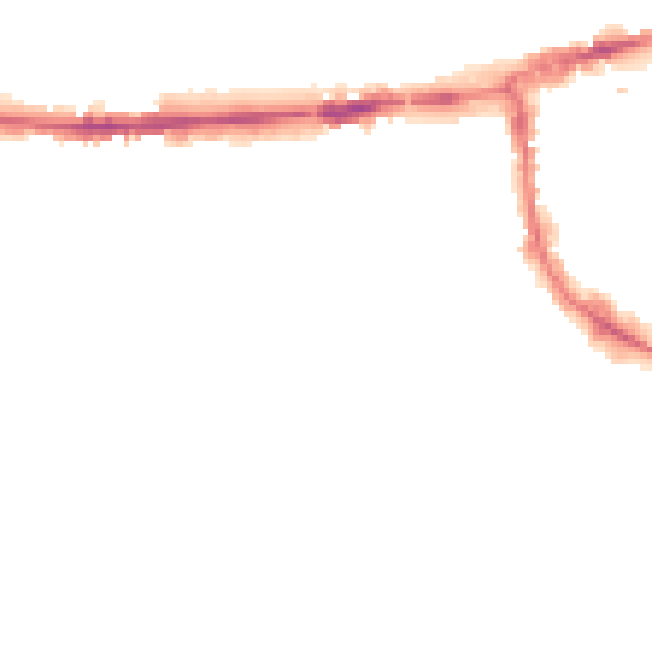 Night-time road noise heatmap for OX2 0AX