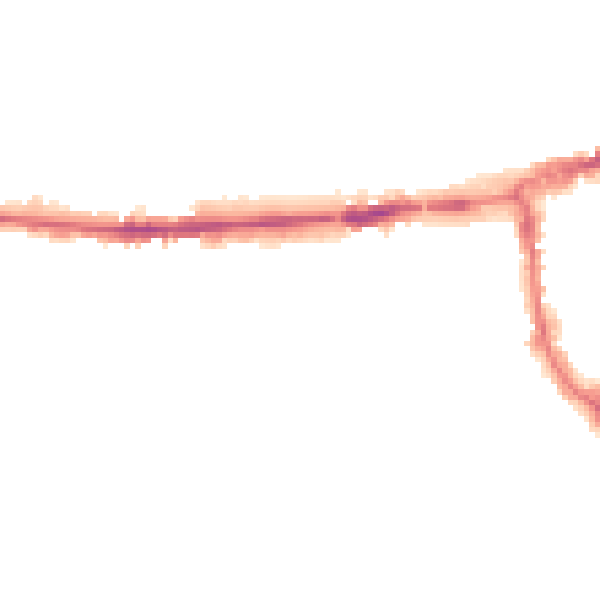 Night-time road noise heatmap for OX2 0BA