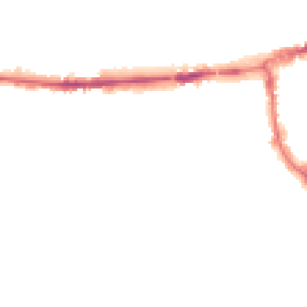 Night-time road noise heatmap for OX2 0BE