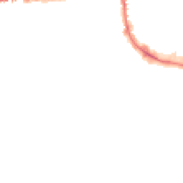 Night-time road noise heatmap for OX2 0EW