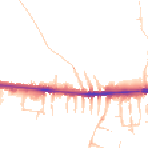 Daytime road noise heatmap for OX2 0EX