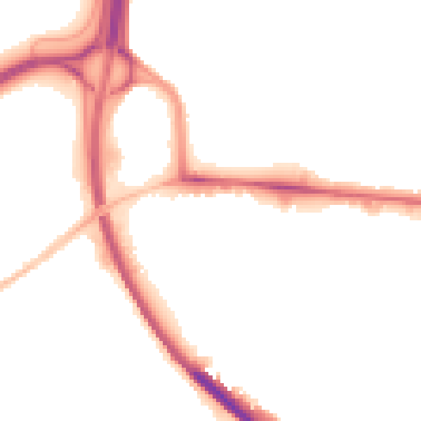Night-time road noise heatmap for OX2 0QS