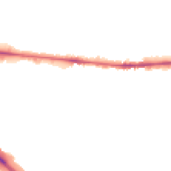 Night-time road noise heatmap for OX2 0QT