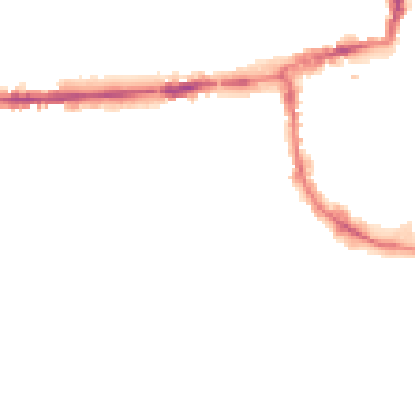 Night-time road noise heatmap for OX2 0XJ