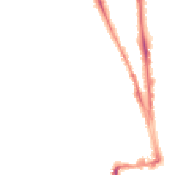 Night-time road noise heatmap for OX2 6AD