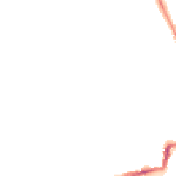 Night-time road noise heatmap for OX2 6BL