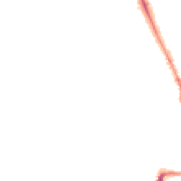 Night-time road noise heatmap for OX2 6DQ