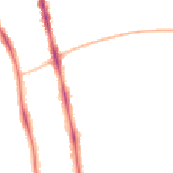 Night-time road noise heatmap for OX2 6UZ