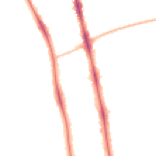 Night-time road noise heatmap for OX2 6XJ