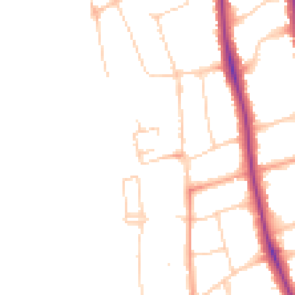 Daytime road noise heatmap for OX2 6XN