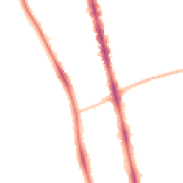 Night-time road noise heatmap for OX2 7AY