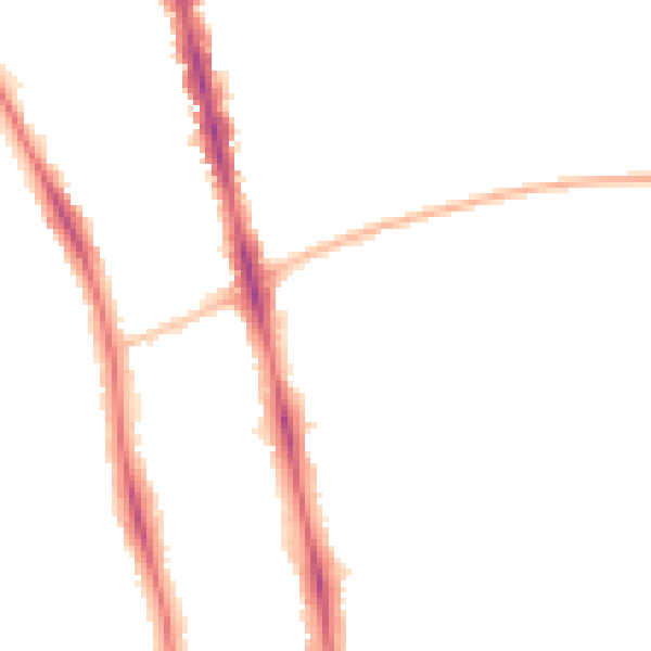 Night-time road noise heatmap for OX2 7BJ