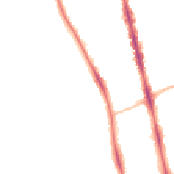 Night-time road noise heatmap for OX2 7EJ