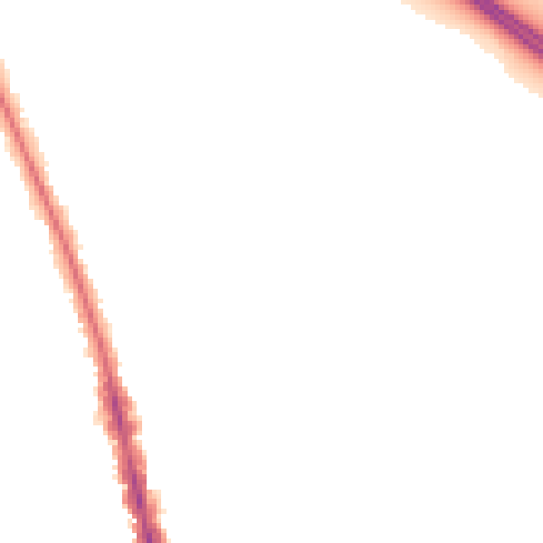 Night-time road noise heatmap for OX2 7EX