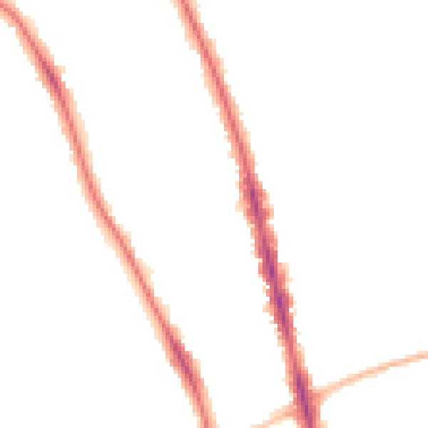 Night-time road noise heatmap for OX2 7JL