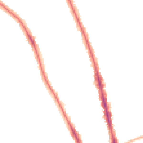 Night-time road noise heatmap for OX2 7LP