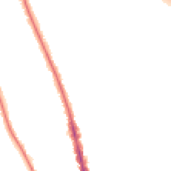 Night-time road noise heatmap for OX2 7PY