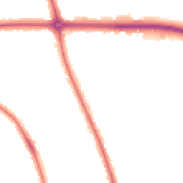 Night-time road noise heatmap for OX2 7TG