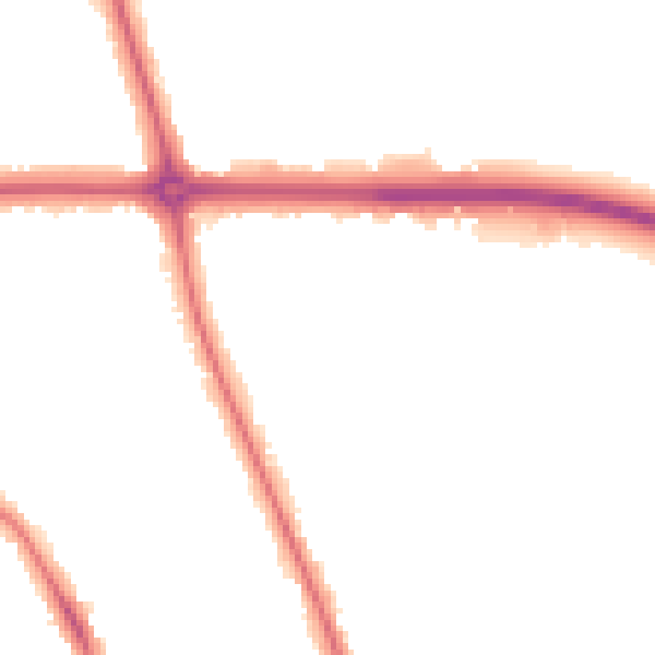 Night-time road noise heatmap for OX2 7TN