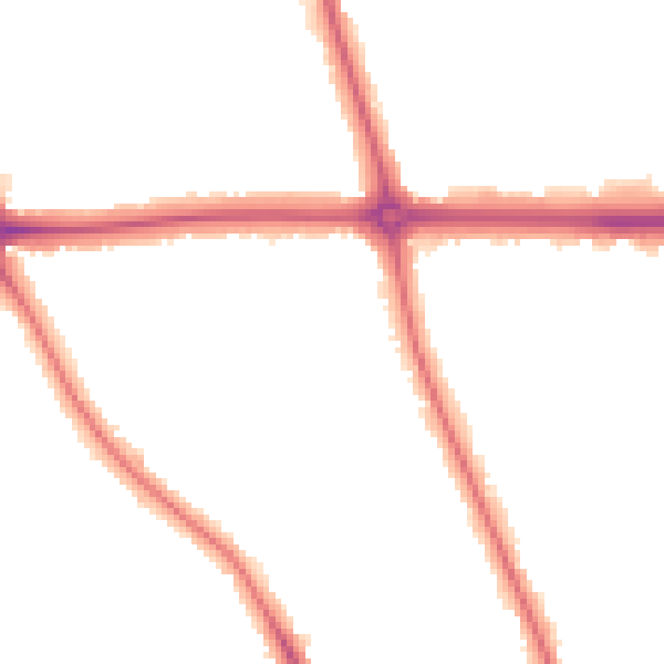 Night-time road noise heatmap for OX2 8BT