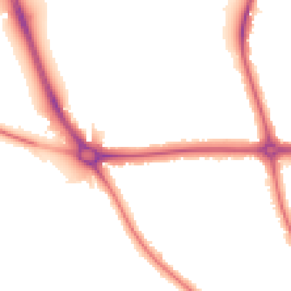 Night-time road noise heatmap for OX2 8DU