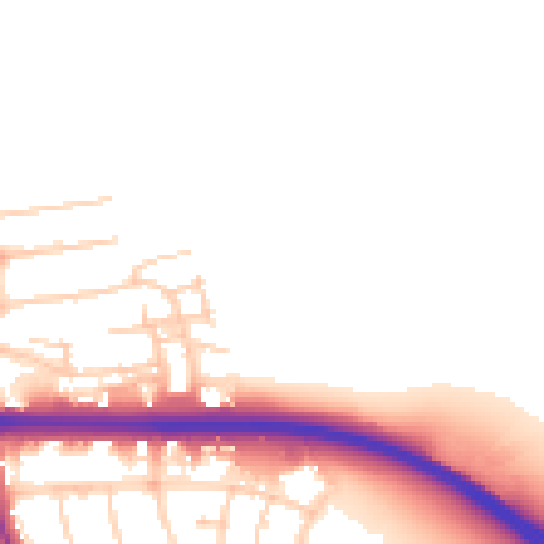 Daytime road noise heatmap for OX2 8ES