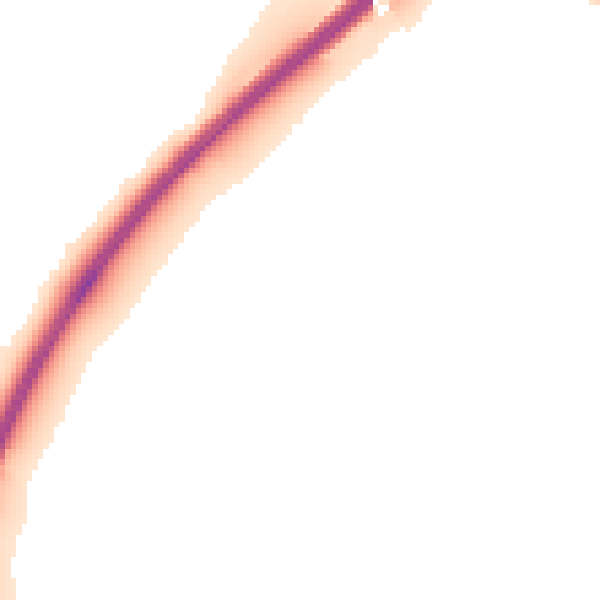 Night-time road noise heatmap for OX2 8FF