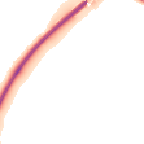 Night-time road noise heatmap for OX2 8FJ