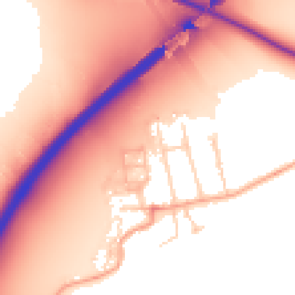 Daytime road noise heatmap for OX2 8FU