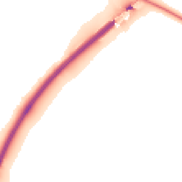 Night-time road noise heatmap for OX2 8FW