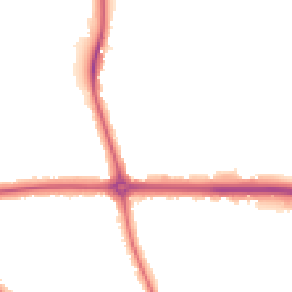 Night-time road noise heatmap for OX2 8HG