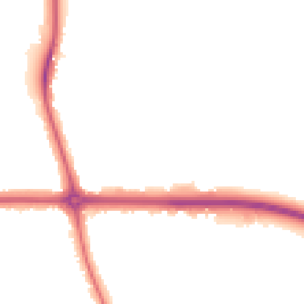 Night-time road noise heatmap for OX2 8NH