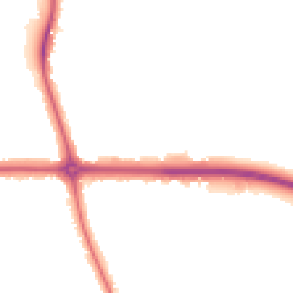 Night-time road noise heatmap for OX2 8NJ
