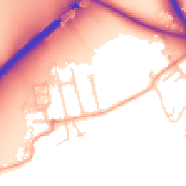 Daytime road noise heatmap for OX2 8PA
