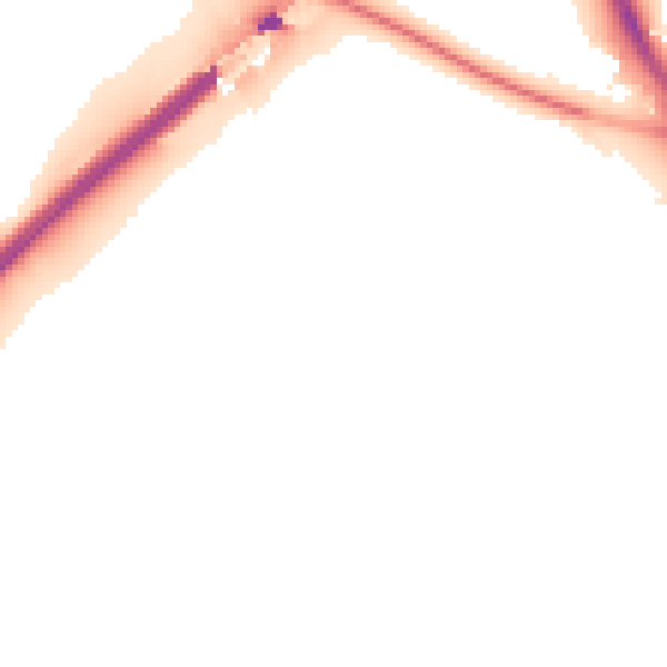 Night-time road noise heatmap for OX2 8PA