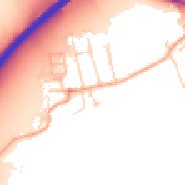 Daytime road noise heatmap for OX2 8PF