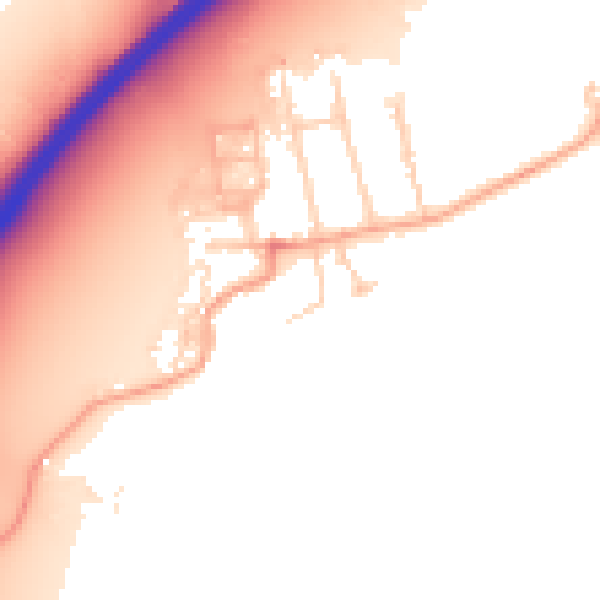Daytime road noise heatmap for OX2 8PP
