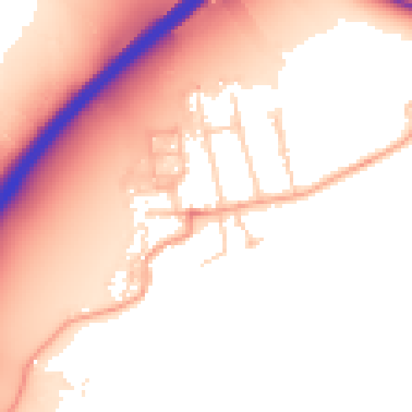 Daytime road noise heatmap for OX2 8PQ
