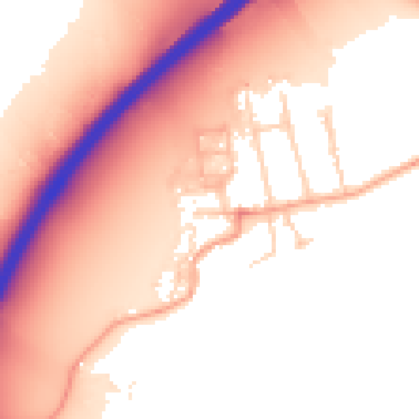 Daytime road noise heatmap for OX2 8PR