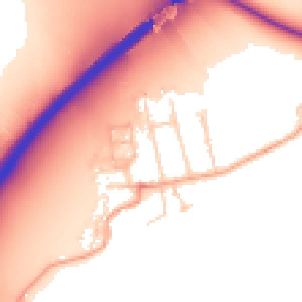 Daytime road noise heatmap for OX2 8PS