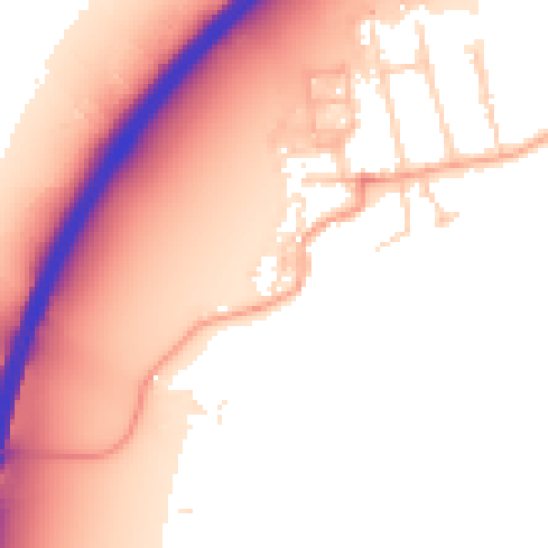 Daytime road noise heatmap for OX2 8PU
