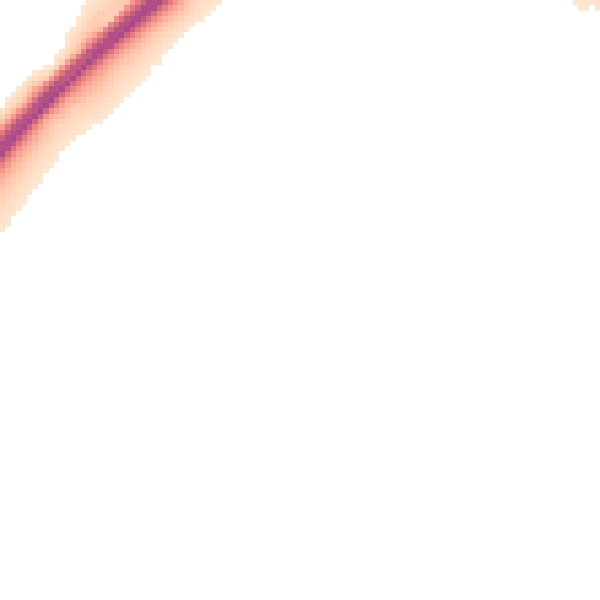 Night-time road noise heatmap for OX2 8PW