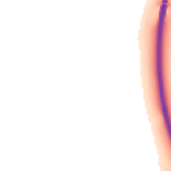 Night-time road noise heatmap for OX2 8QA