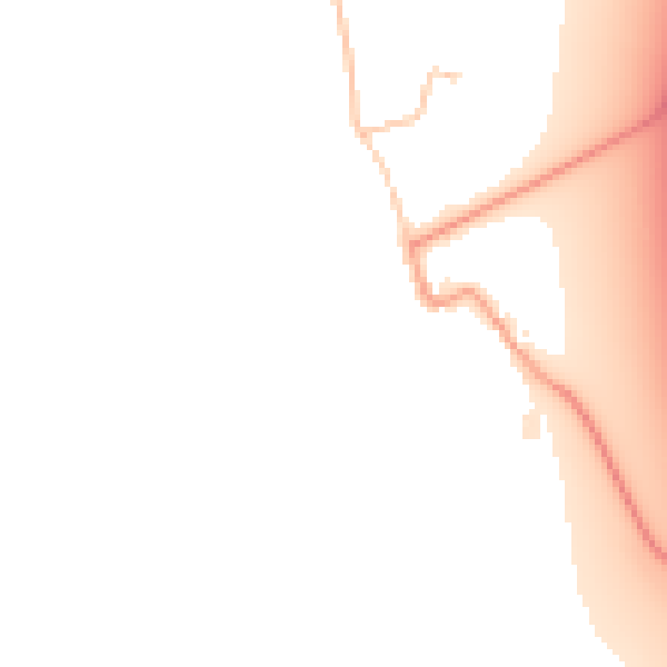 Daytime road noise heatmap for OX2 8QE