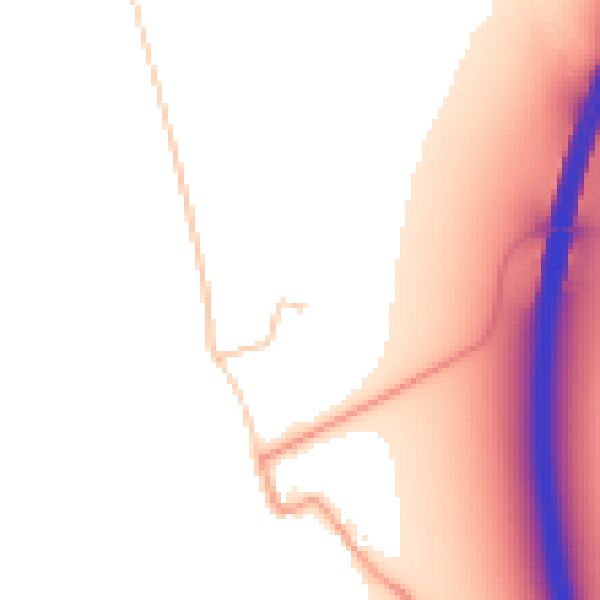 Daytime road noise heatmap for OX2 8QL