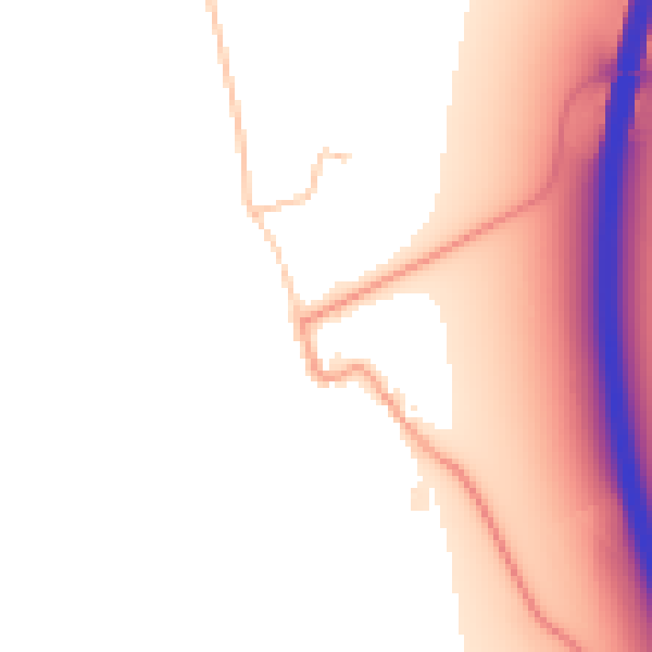 Daytime road noise heatmap for OX2 8QP
