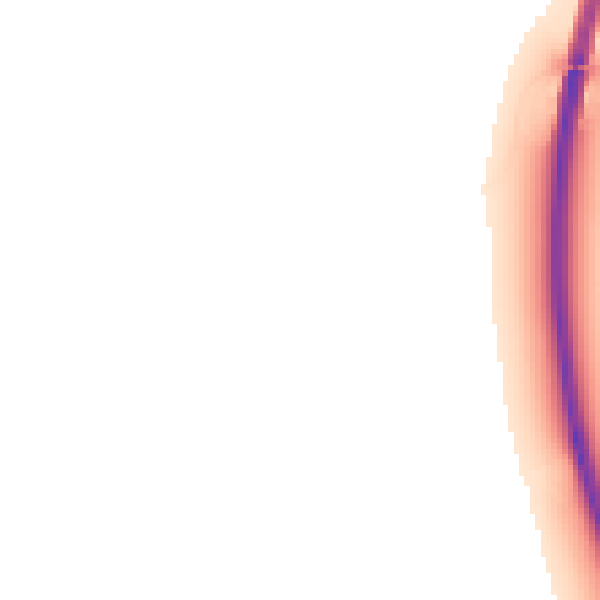 Night-time road noise heatmap for OX2 8QP