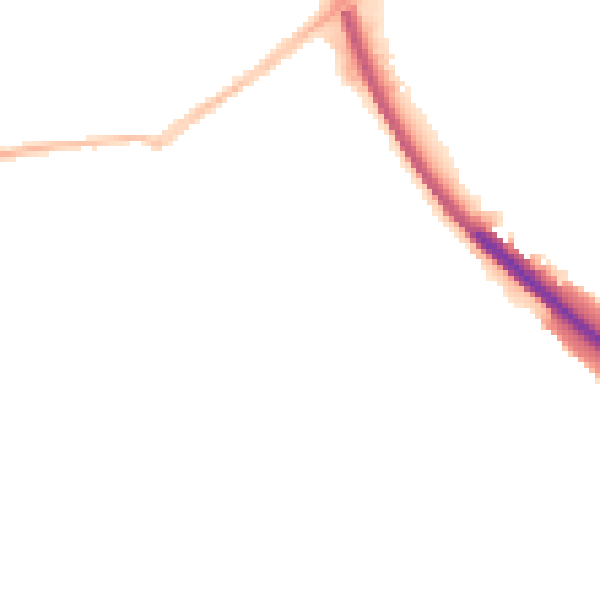 Night-time road noise heatmap for OX2 9AJ