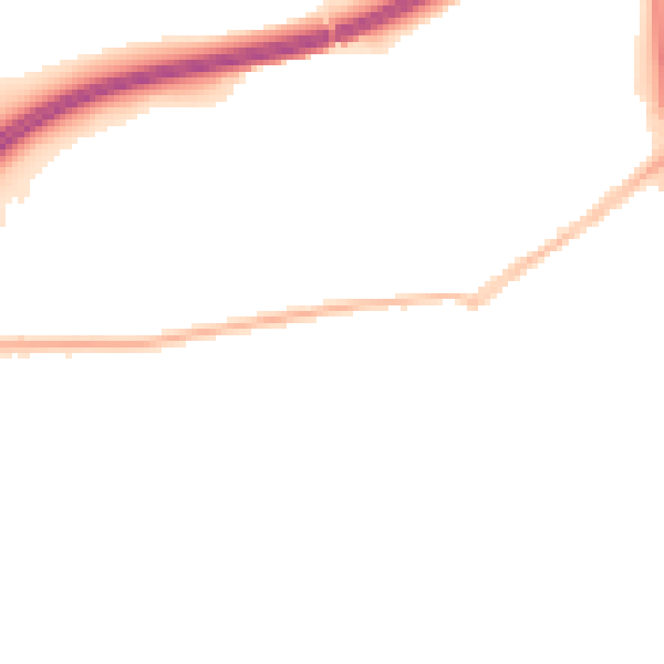 Night-time road noise heatmap for OX2 9BS