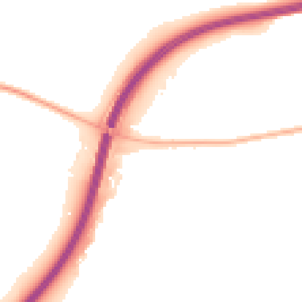 Night-time road noise heatmap for OX2 9BY